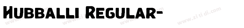 Hubballi Regular字体转换